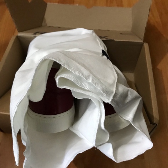 NIB Margaux NY The Sneaker in Burgundy Calf - Size 38.5, 8-8.5 - Picture 10 of 10